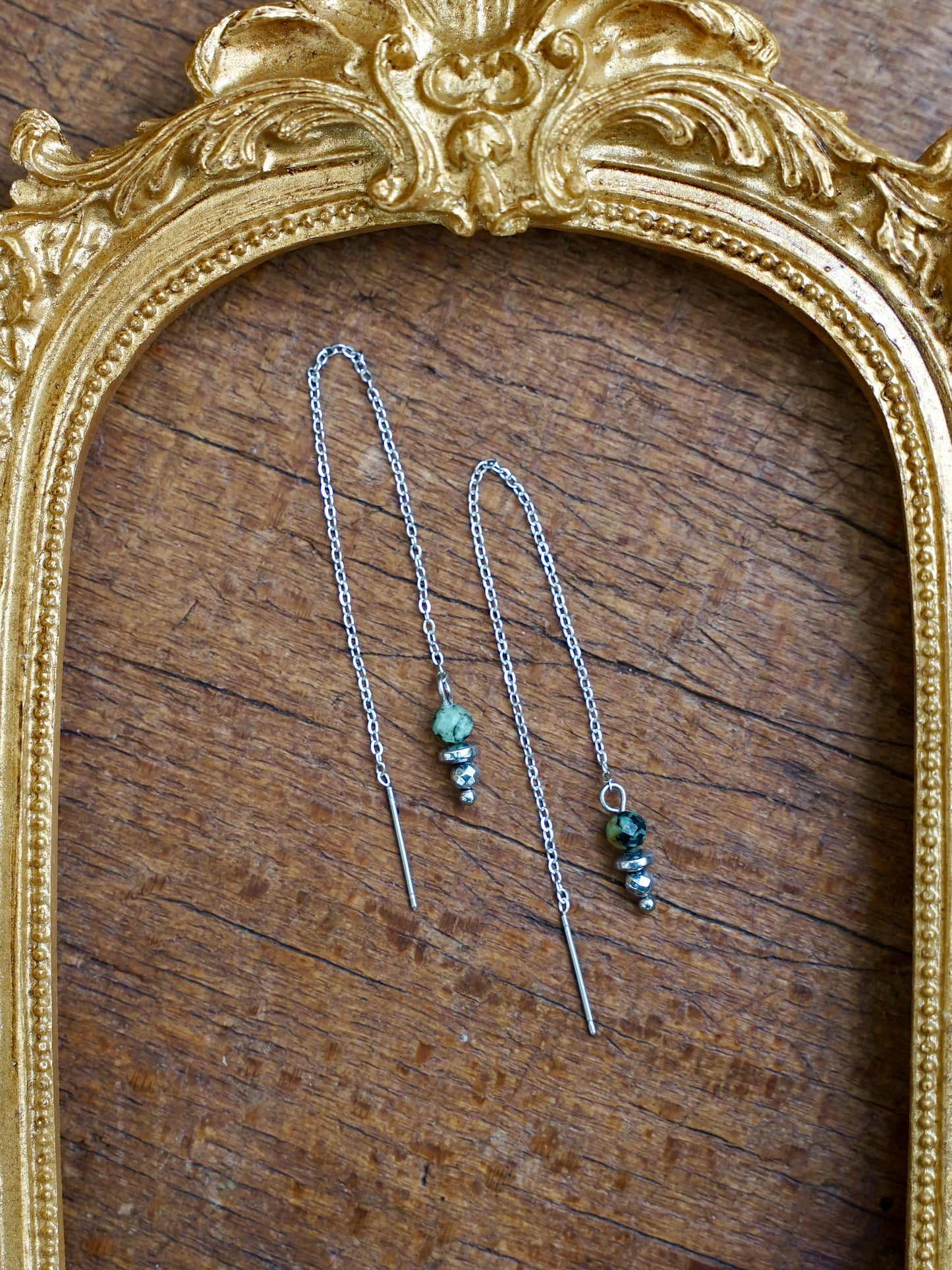 Lina Ohrringe Türkis silber