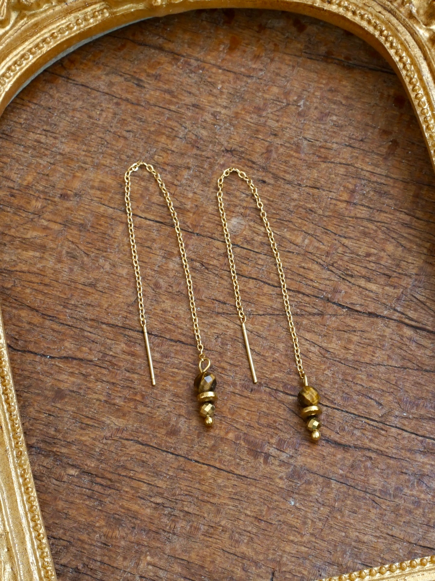 Lina earrings tiger eye