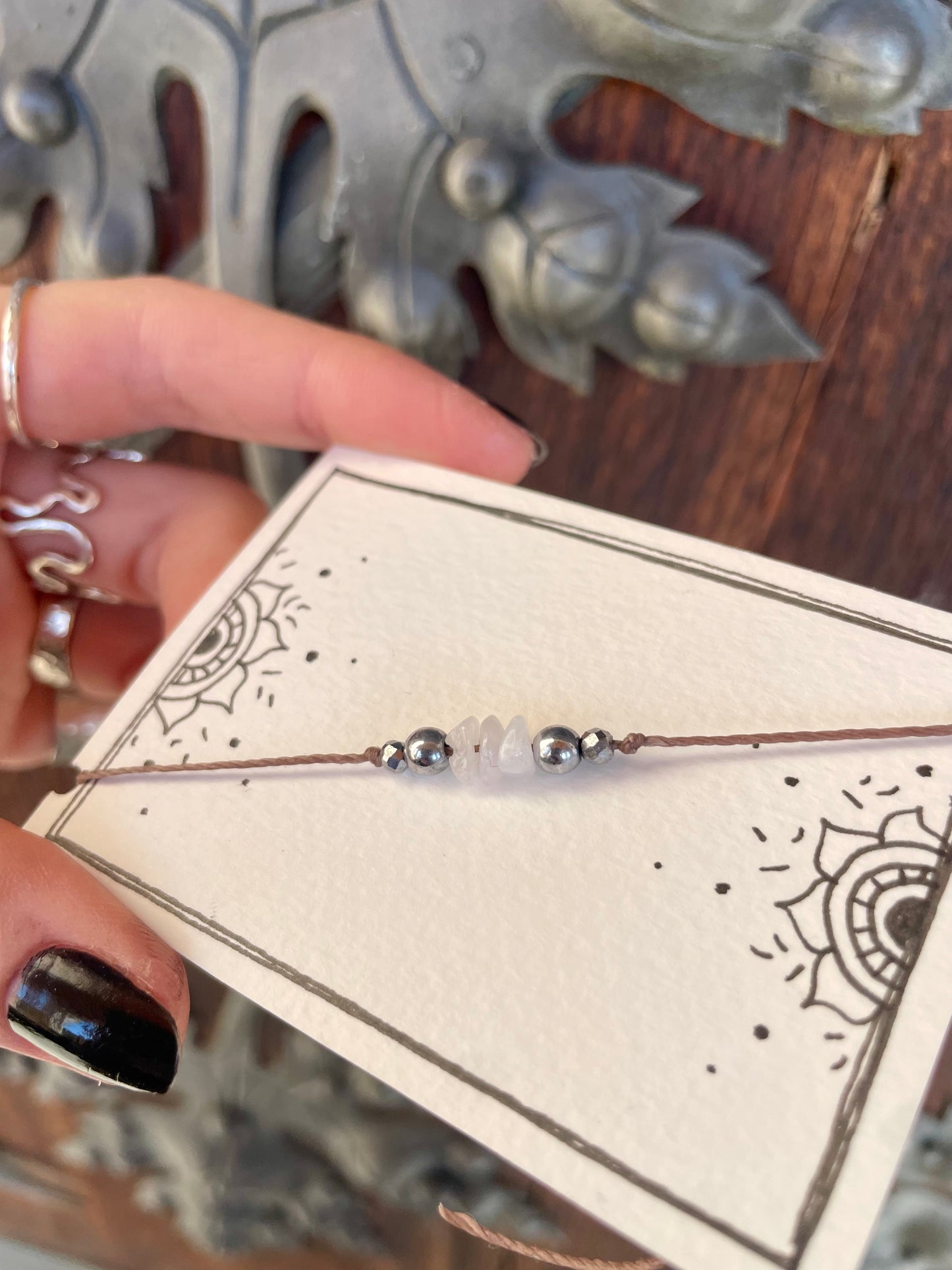 Mondschimmer Armband silber