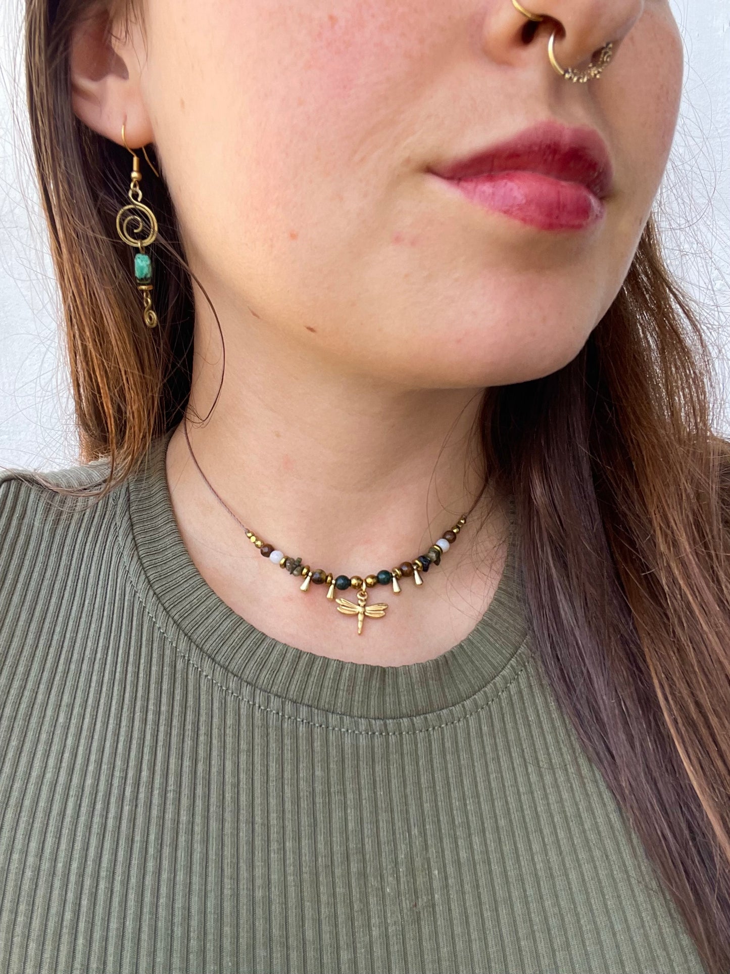 Libellen Kette gold