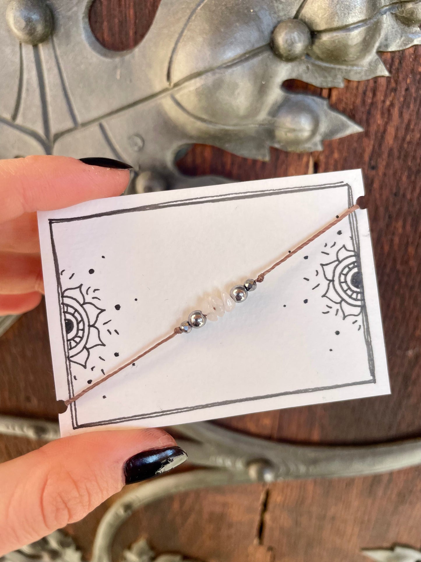 Mondschimmer Armband silber