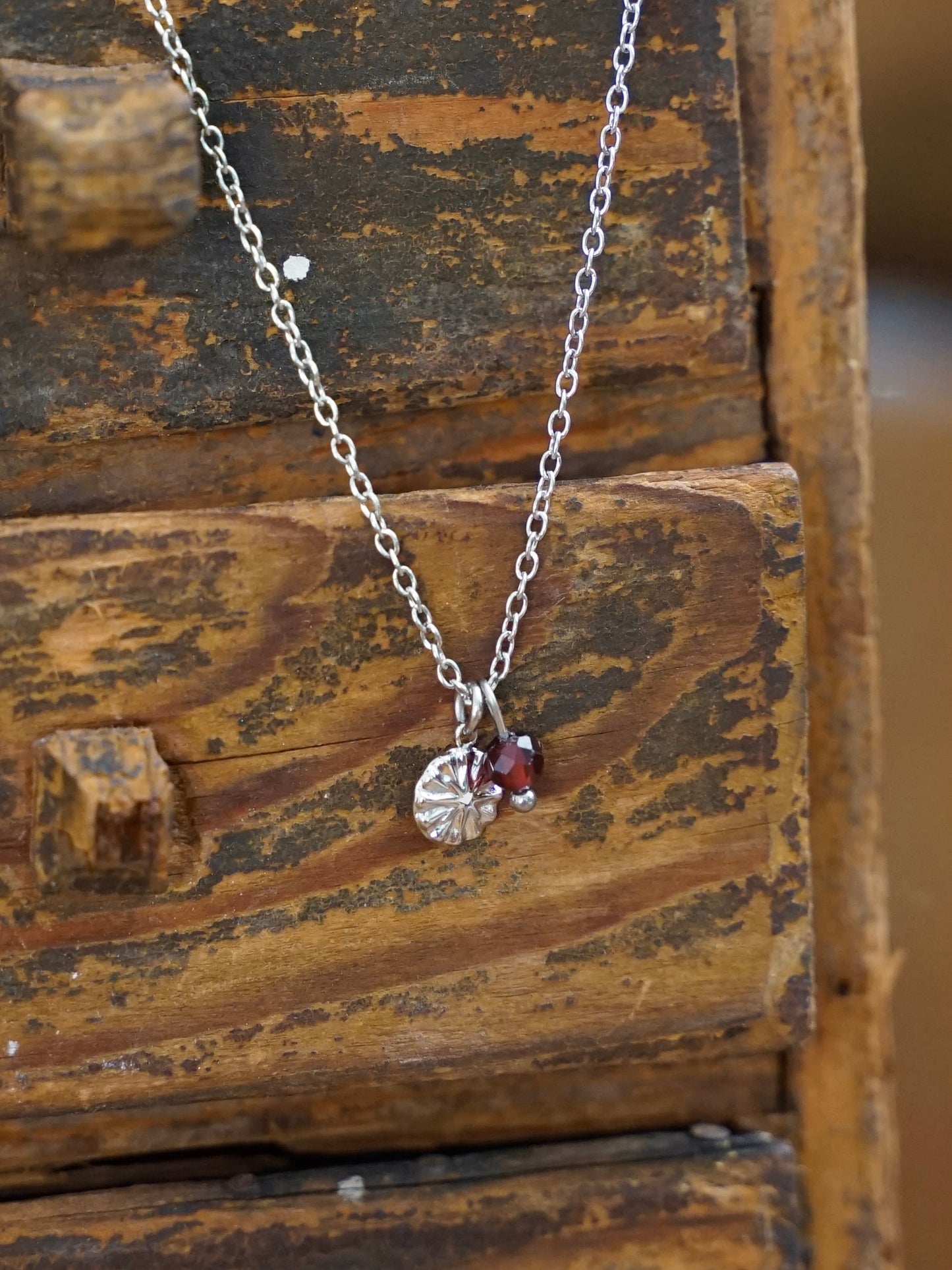 Merida Kette Granat silber