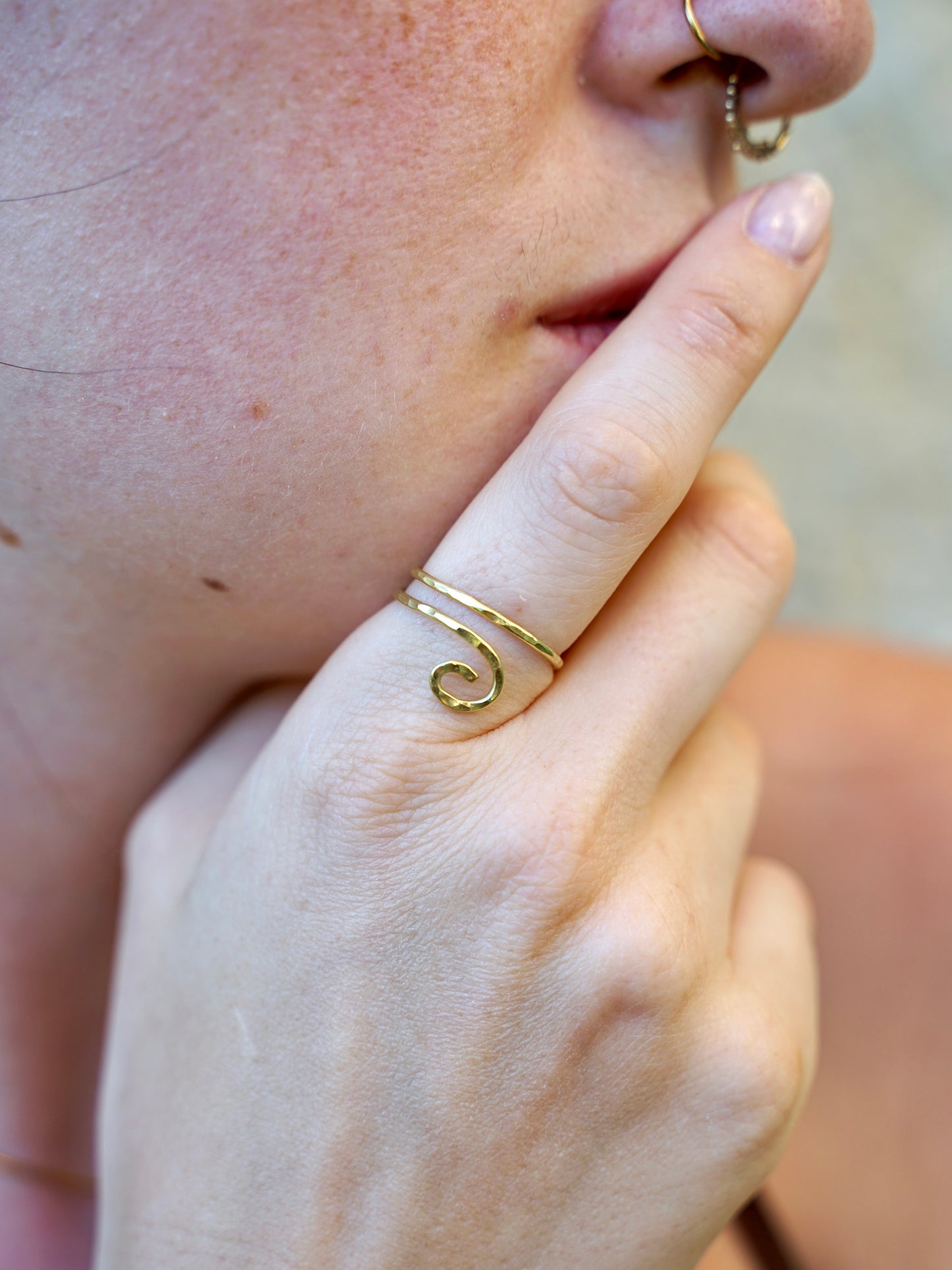 Spiral Ring Messing
