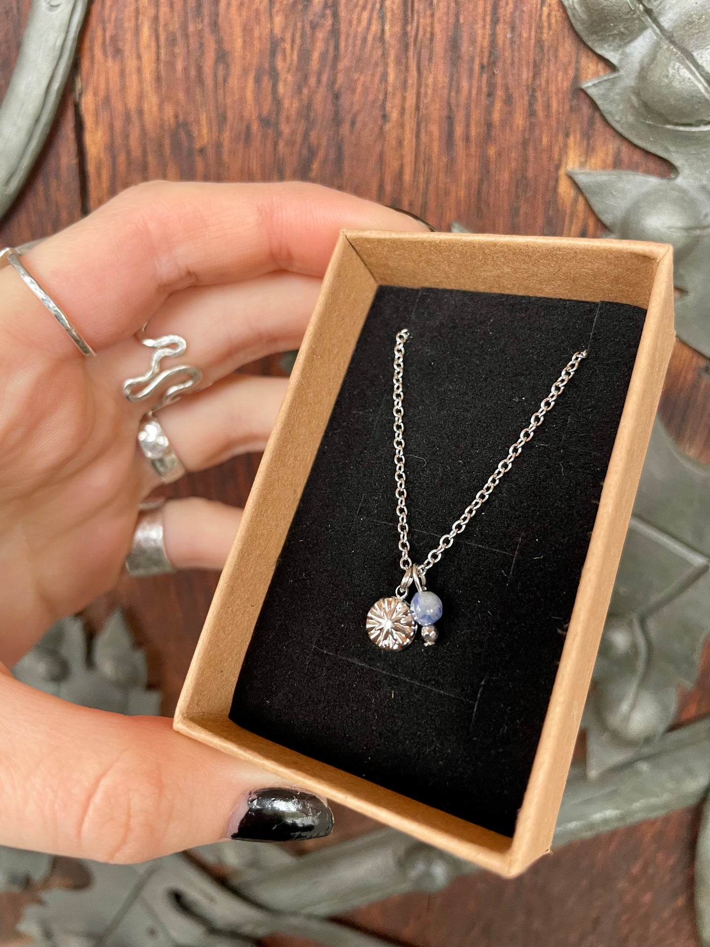 Merida Kette blau silber