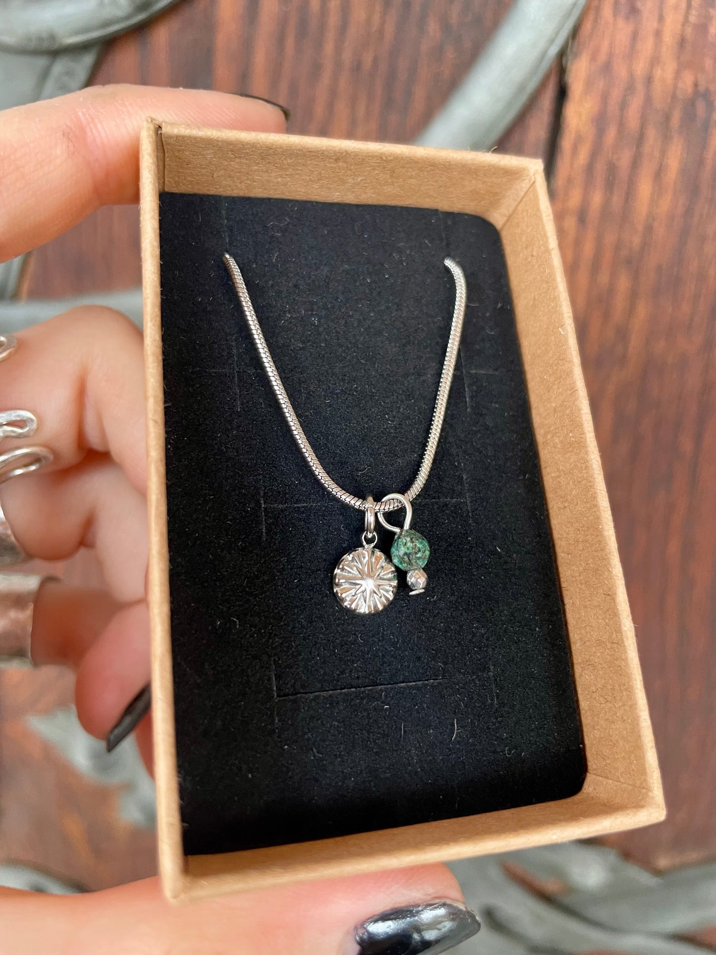 Kerala Kette türkis silber