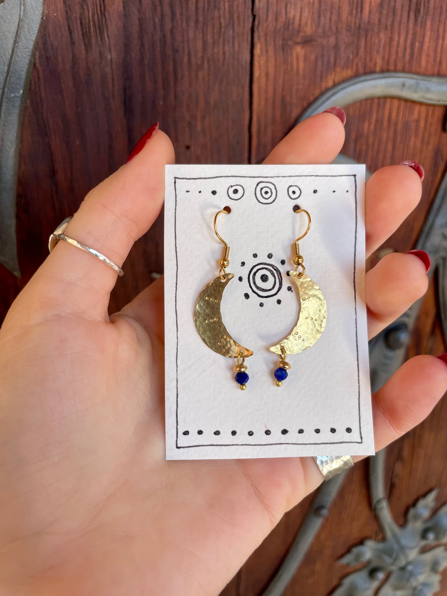 Luna Ohrringe Lapis Lazuli