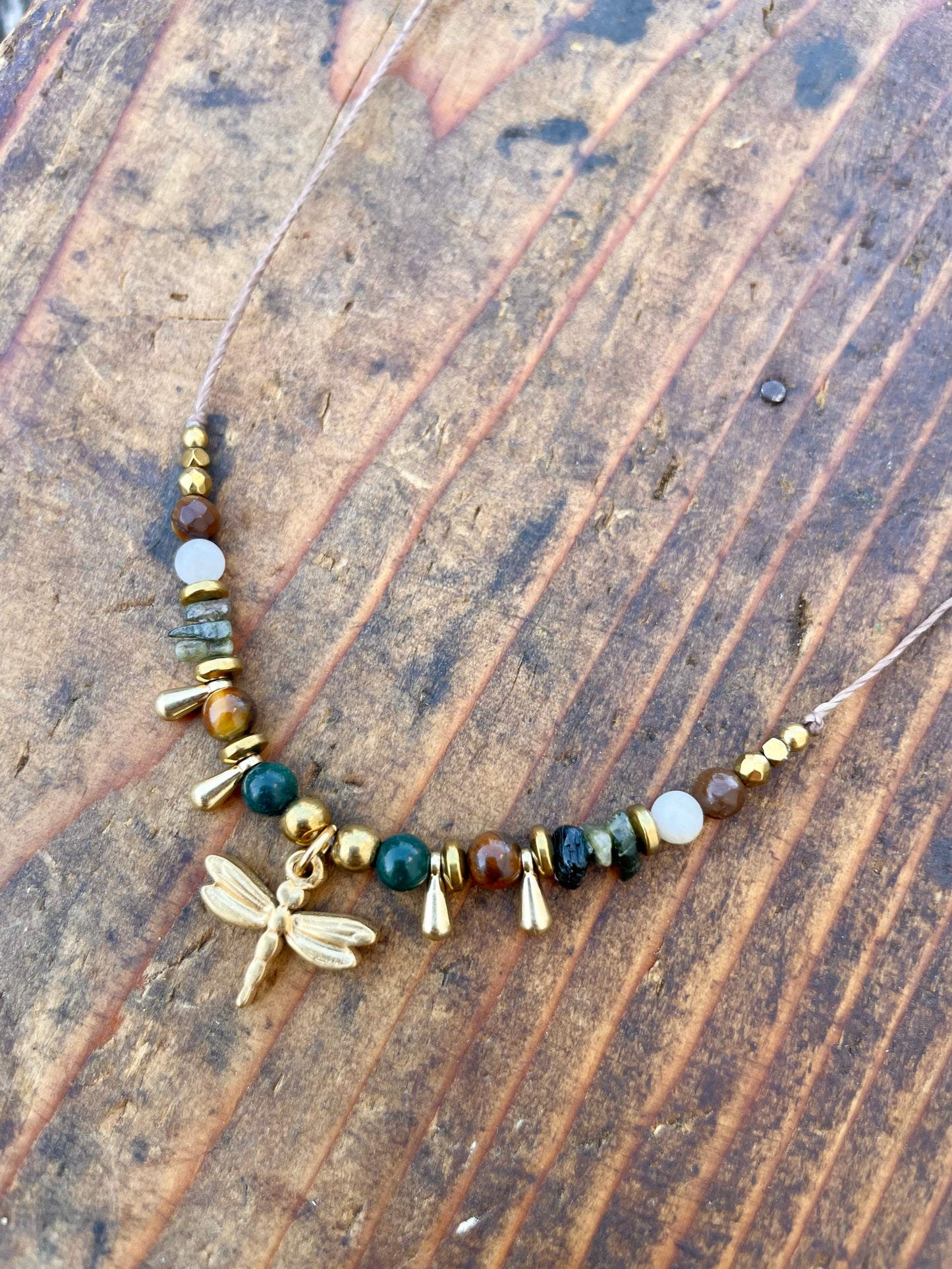 Libellen Kette gold