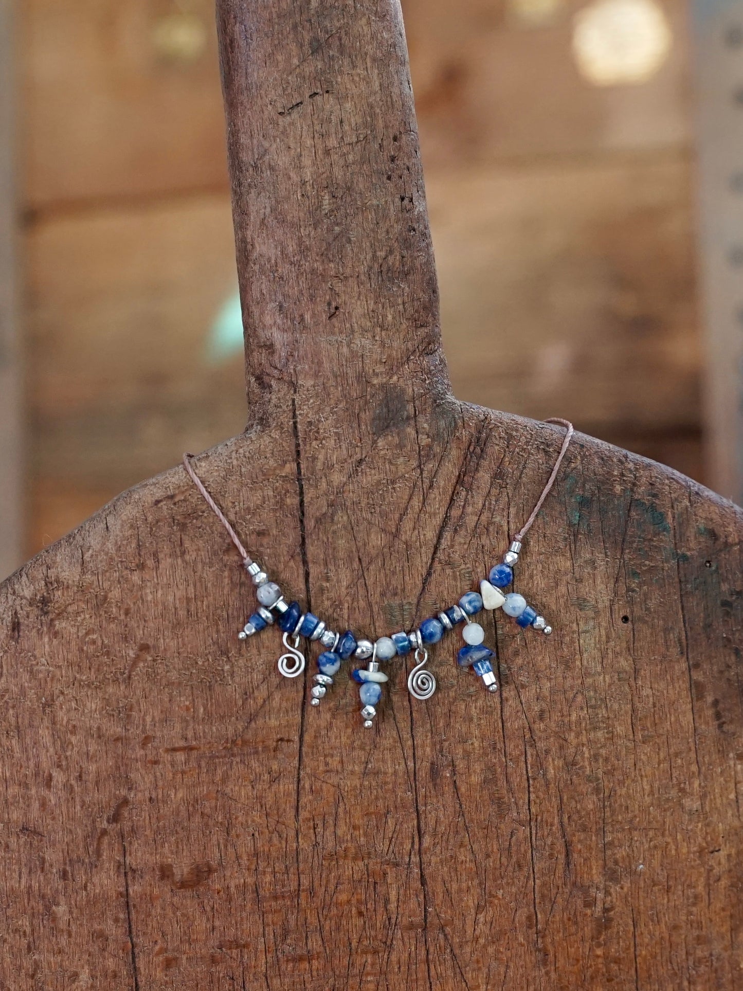 Elina Kette Sodalith silber