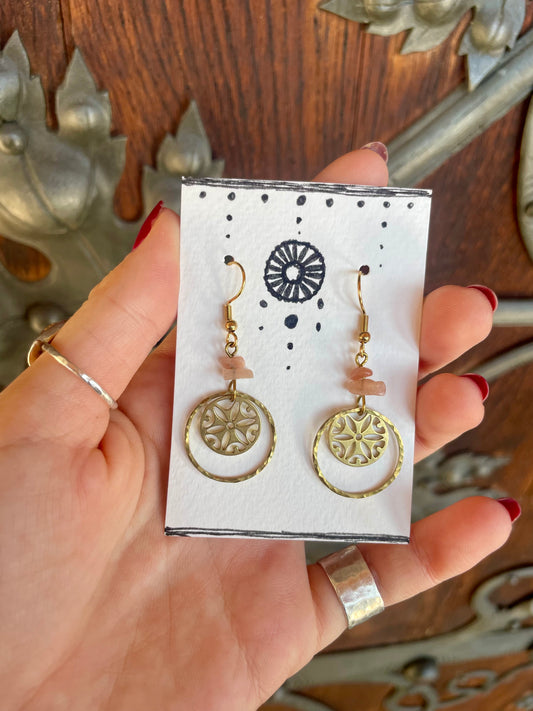 sun mandala earrings 