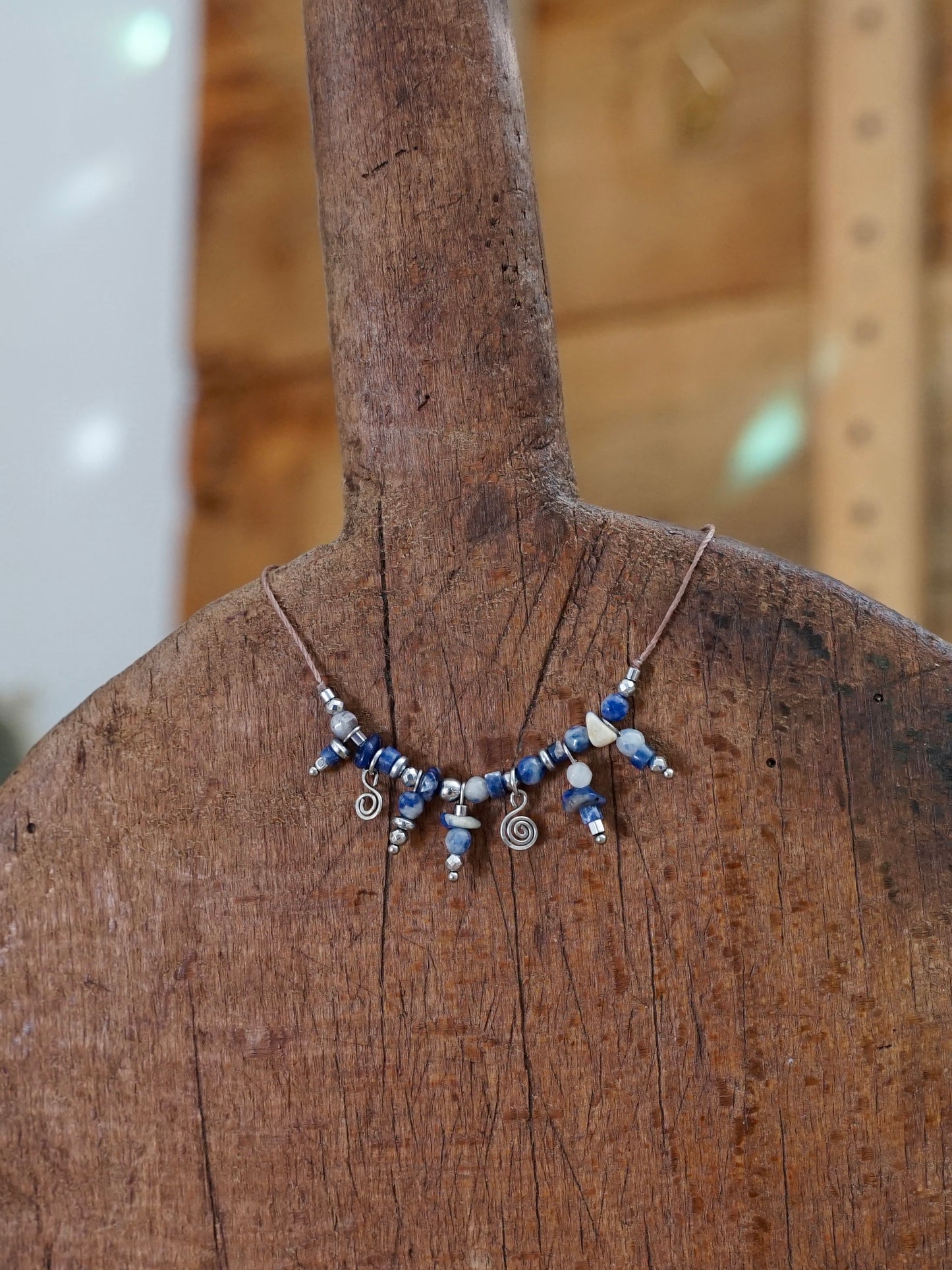 Elina Kette Sodalith silber