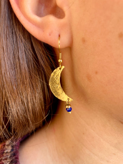 Luna Earrings Lapis Lazuli