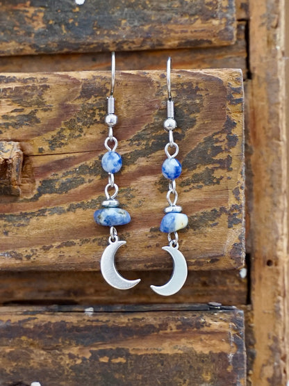 Lunea Earrings Sodalite Silver