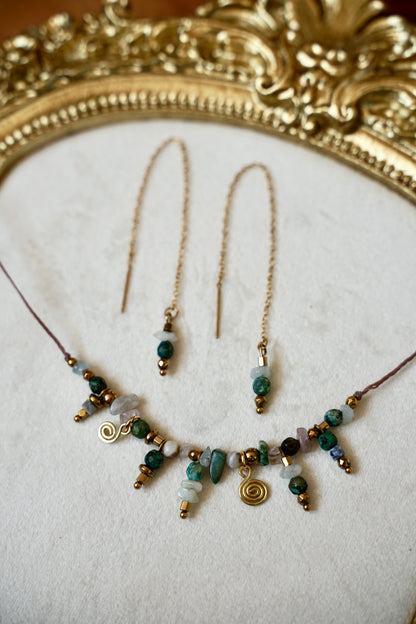 Elina Necklace Turquoise Jasper 