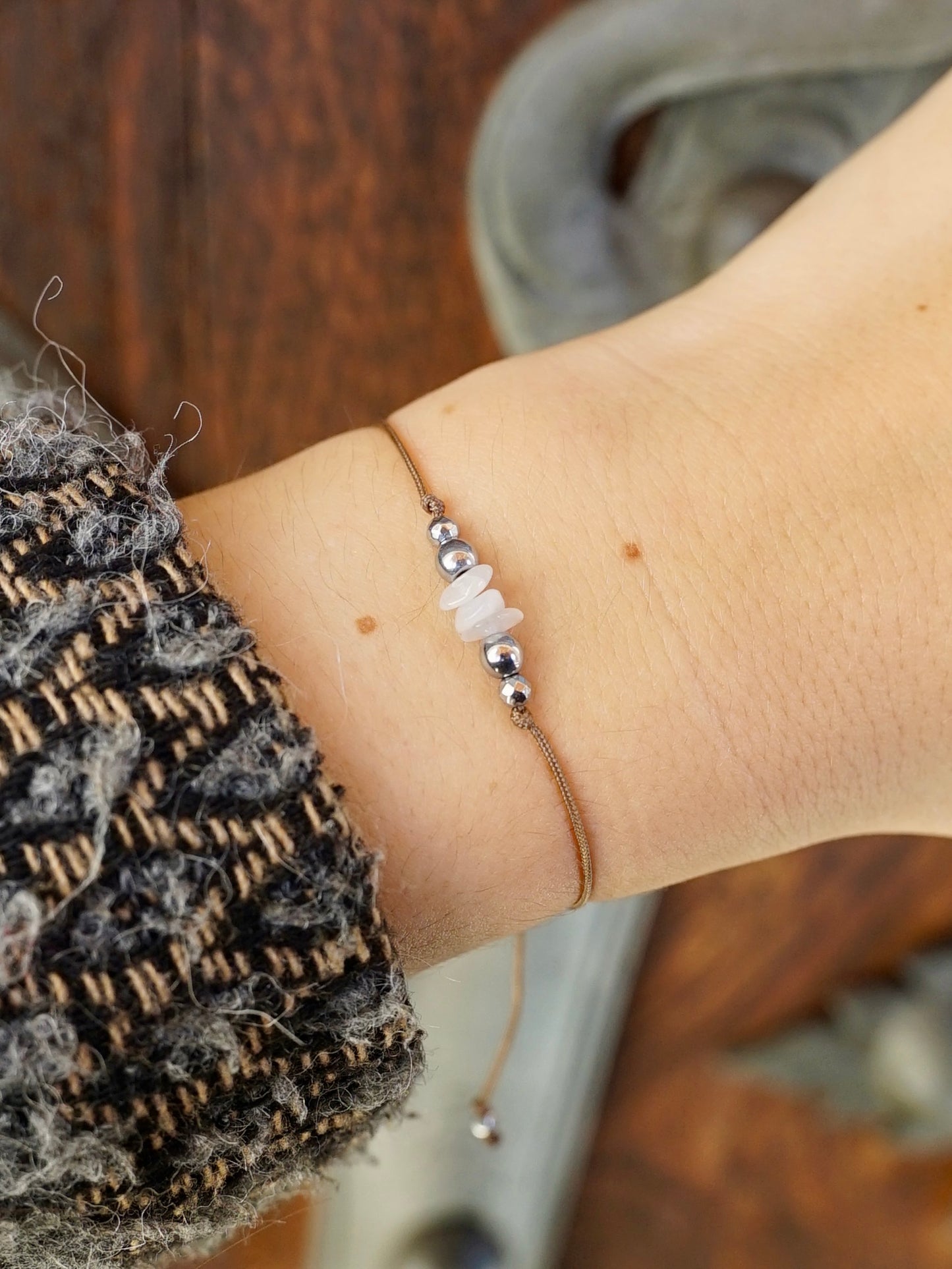 Mondschimmer Armband silber