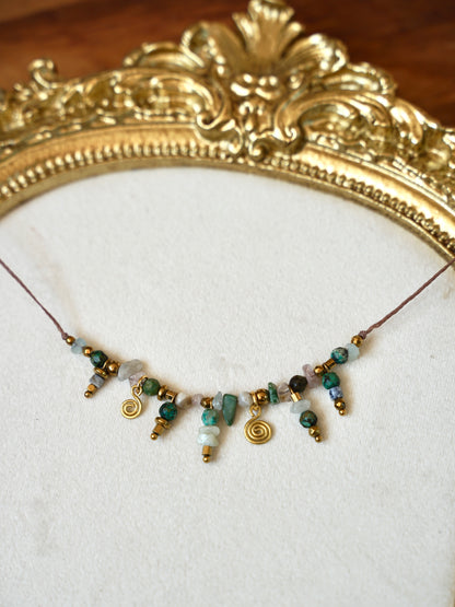 Elina Necklace Turquoise Jasper 