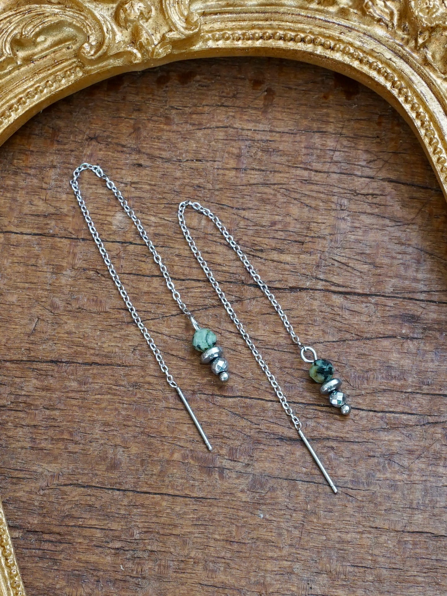 Lina Ohrringe Türkis silber