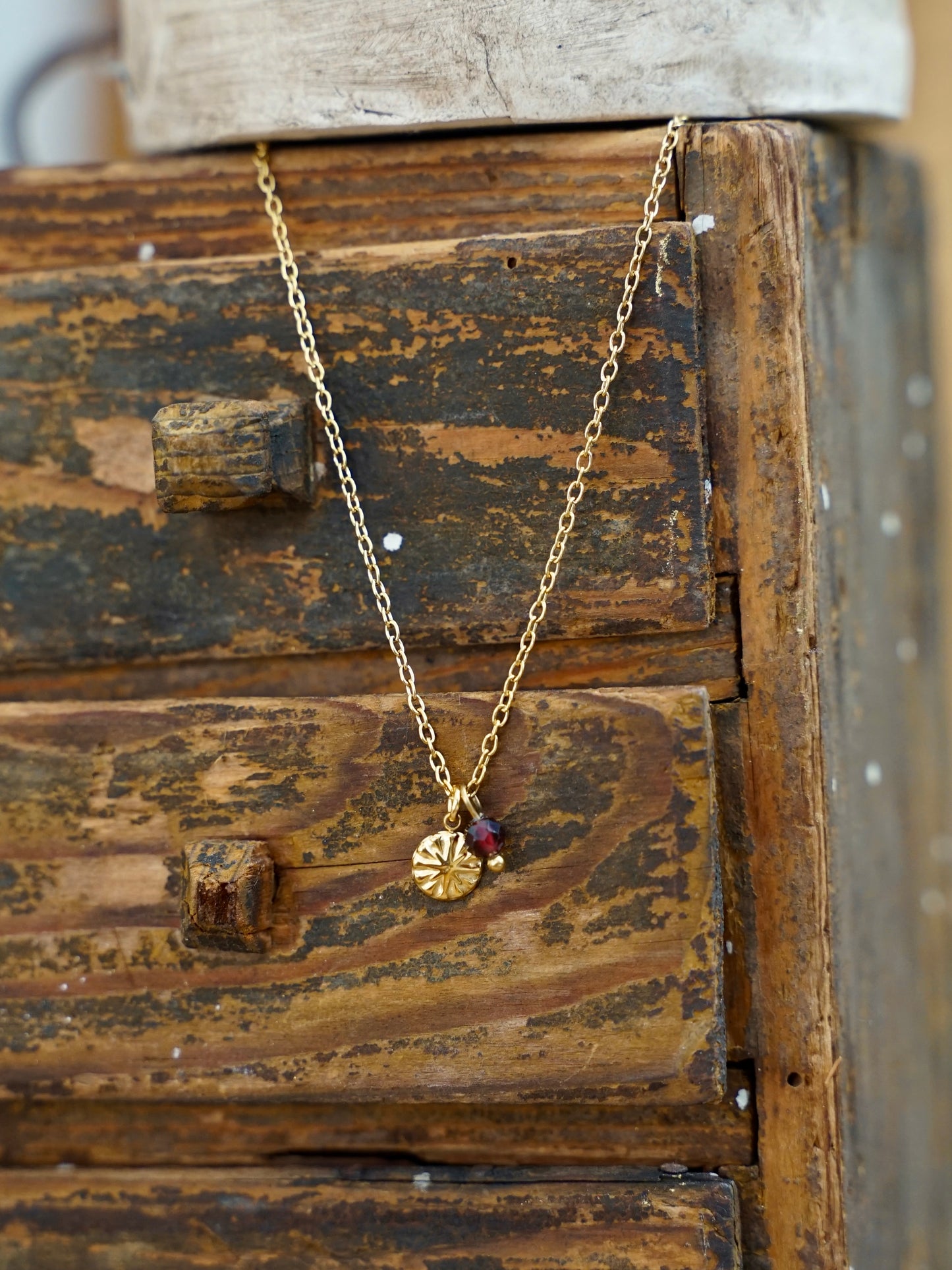 Merida Kette Granat gold