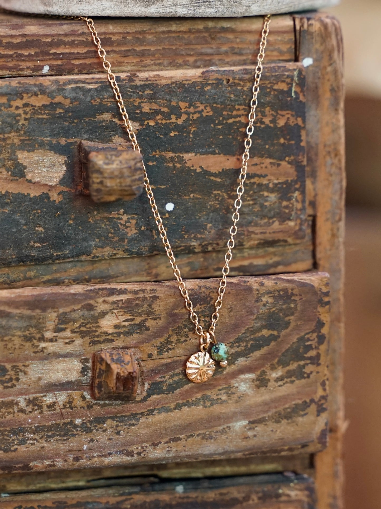 Merida Kette Türkis gold