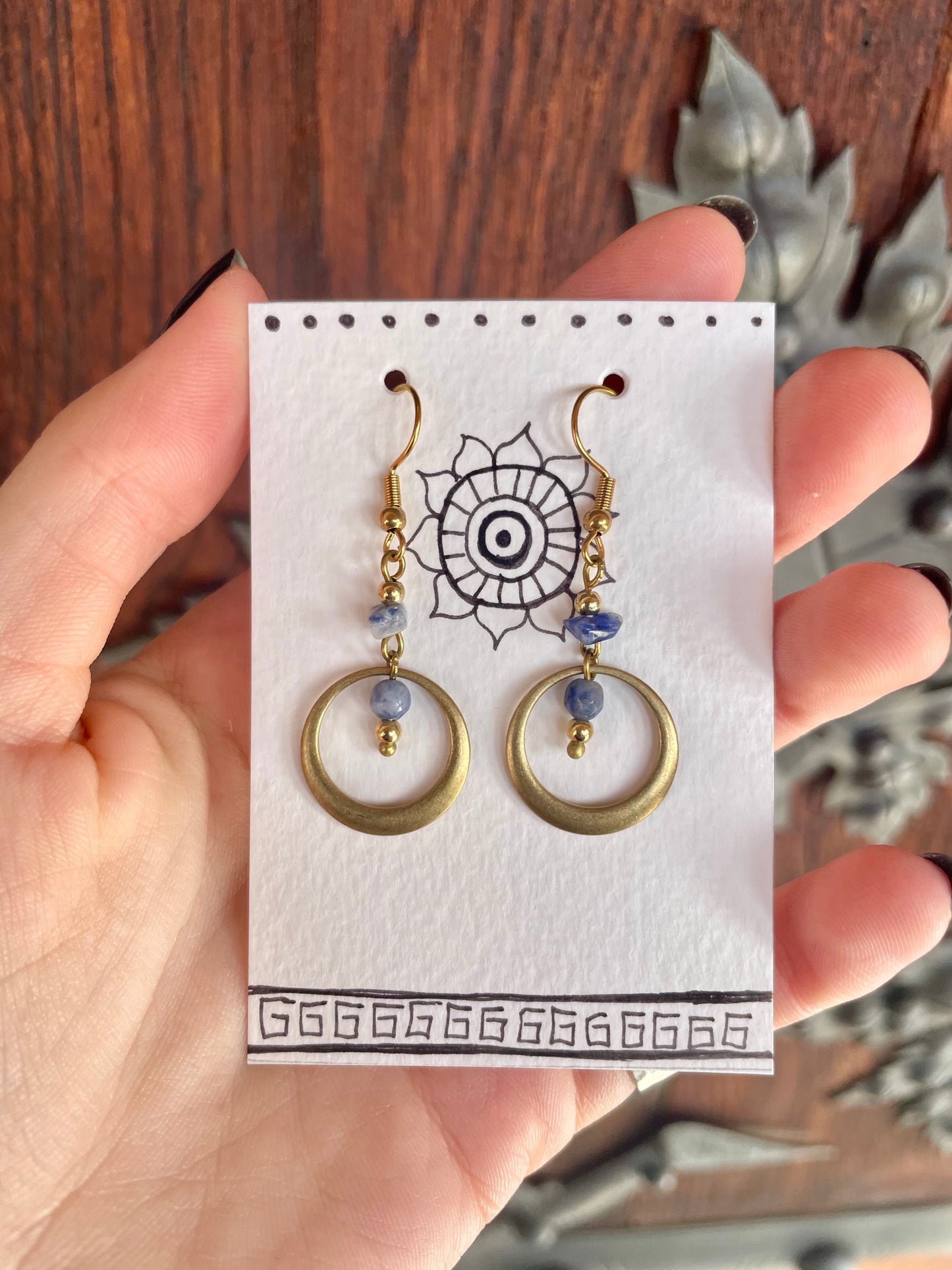 Mira Earrings Sodalite