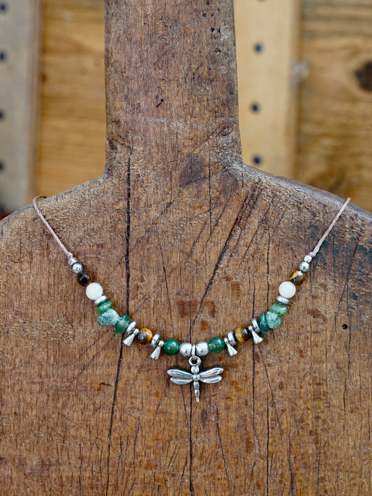 Libellen Kette silber