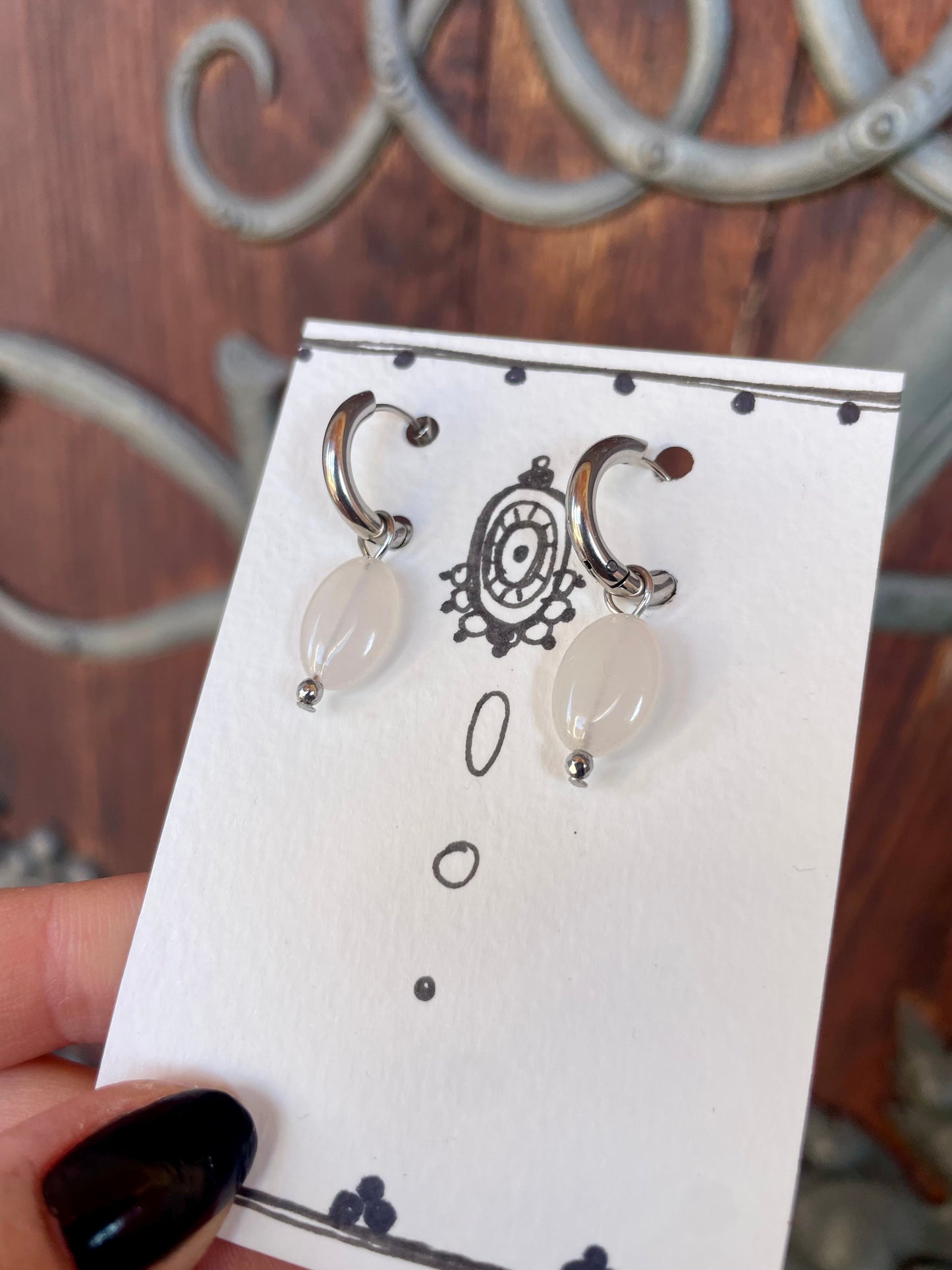 Boucles d'oreilles vent solaire argent 