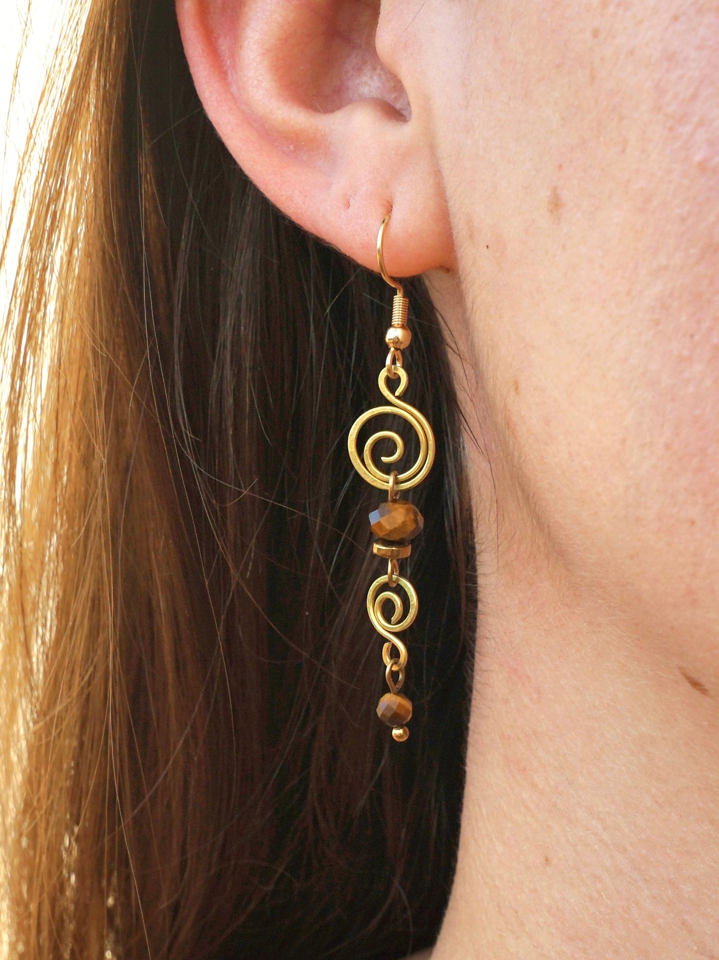 Terra Gold Set (Ohrringe & Kette)