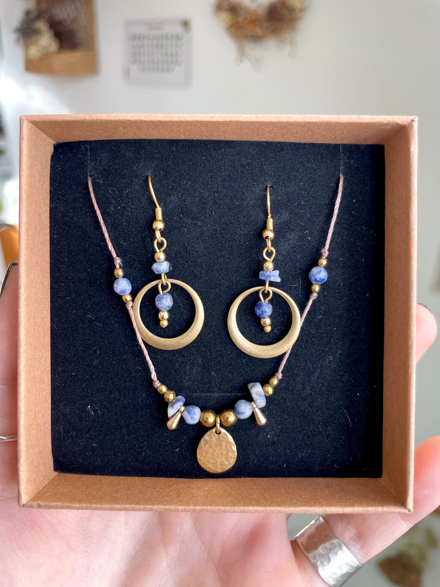 Mira Earrings Sodalite