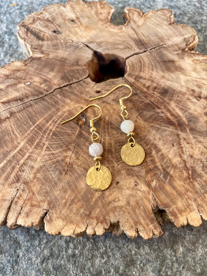 Moon shimmer earrings gold 
