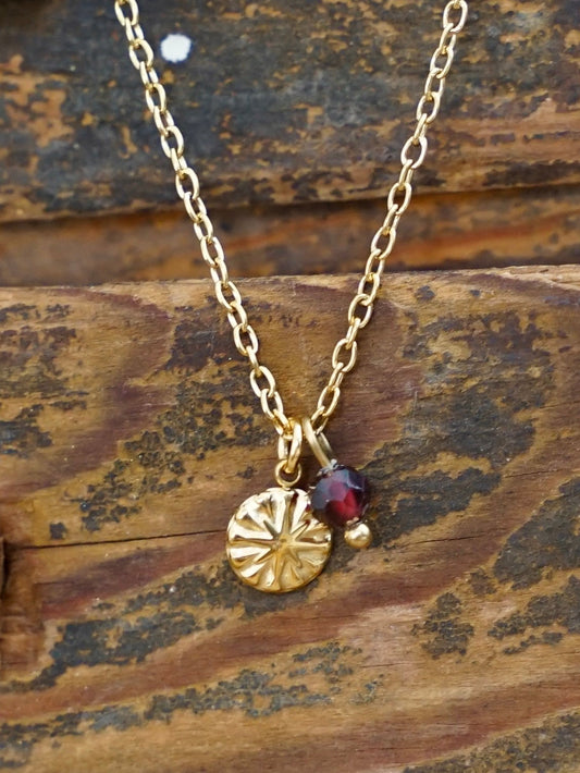 Merida Kette Granat gold