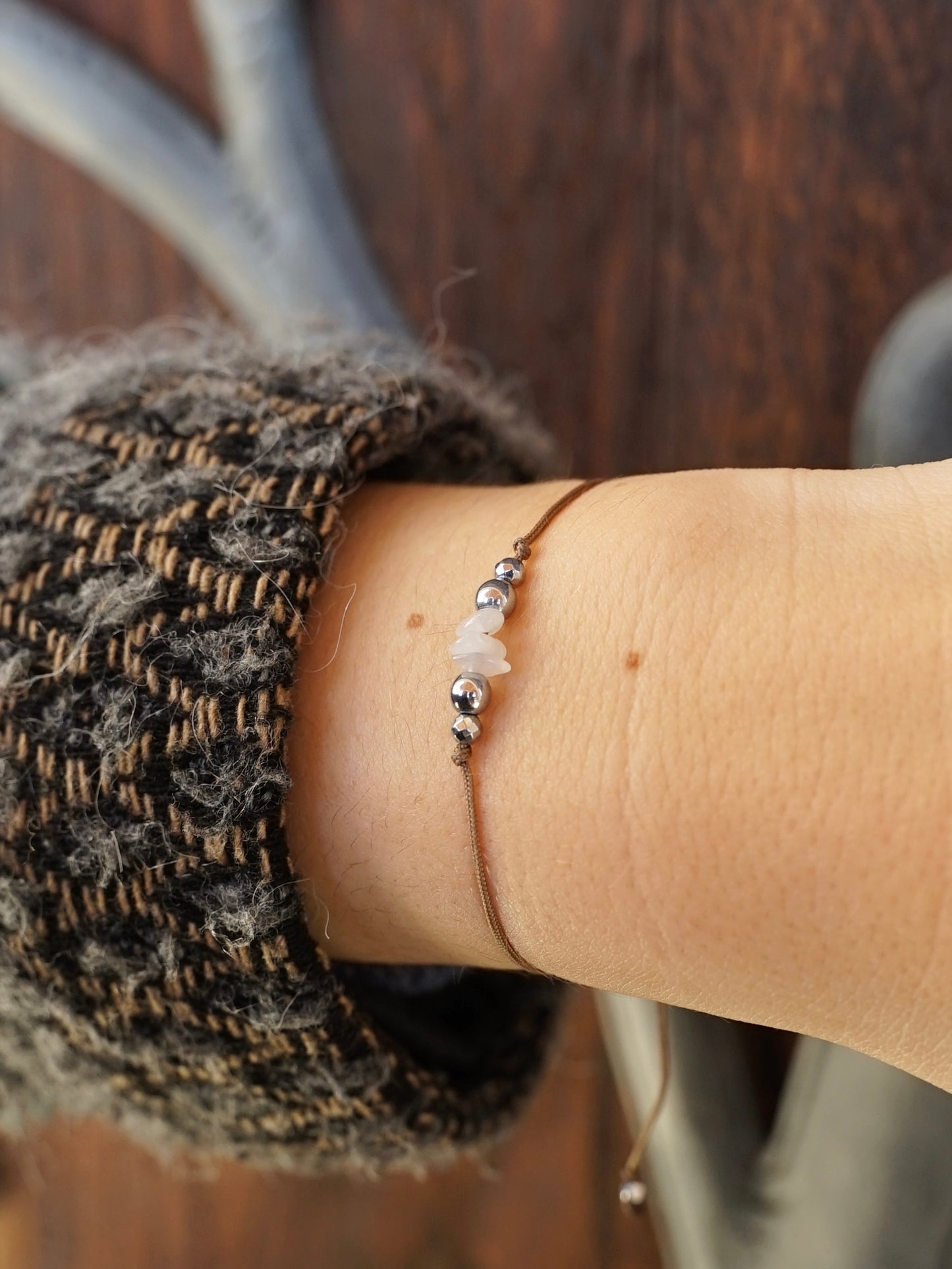 Mondschimmer Armband silber