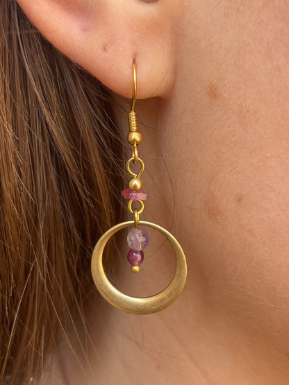 Mira Earrings Pink