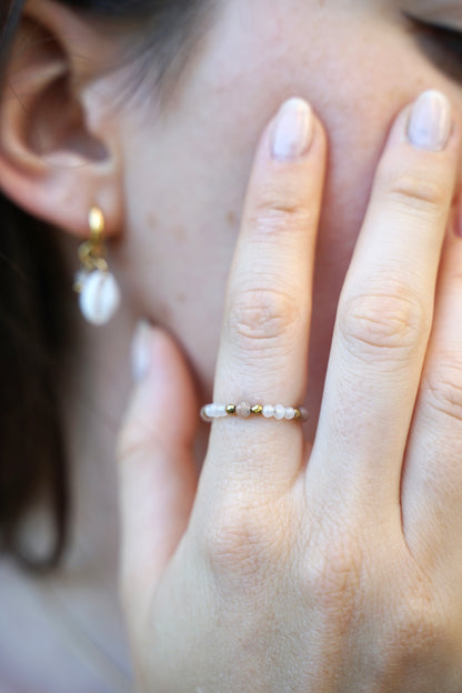 Mondstein Ring gold