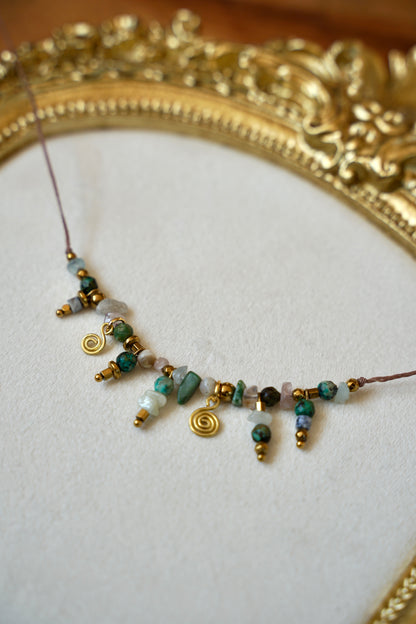 Elina Necklace Turquoise Jasper 