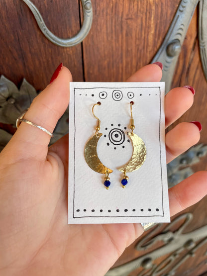 Luna Earrings Lapis Lazuli