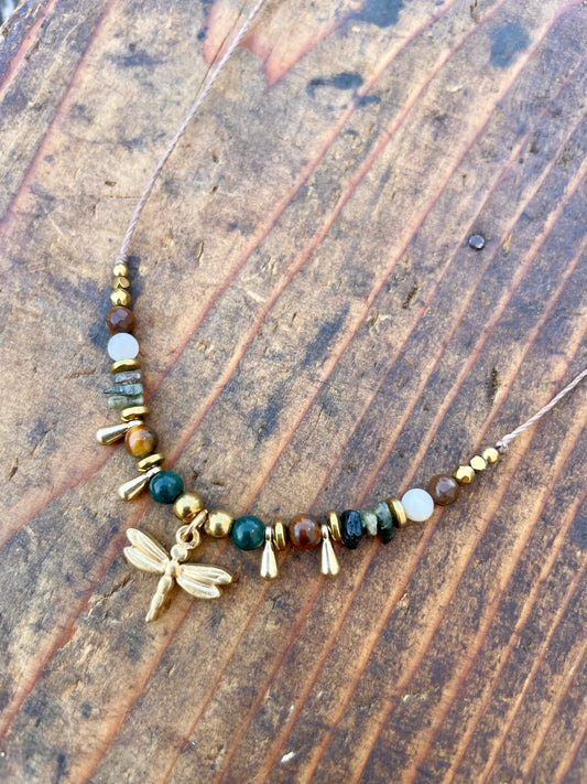 Libellen Kette gold