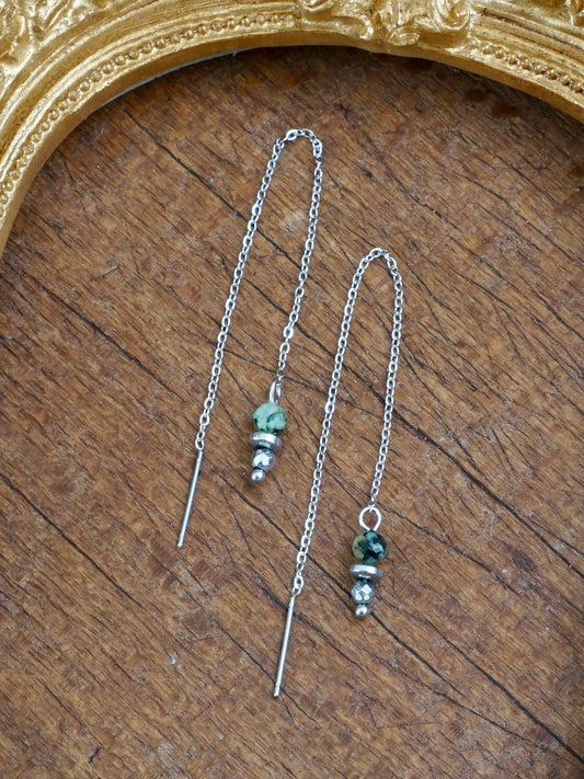 Lina Ohrringe Türkis silber