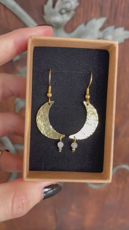 Luna Earrings Moonstone