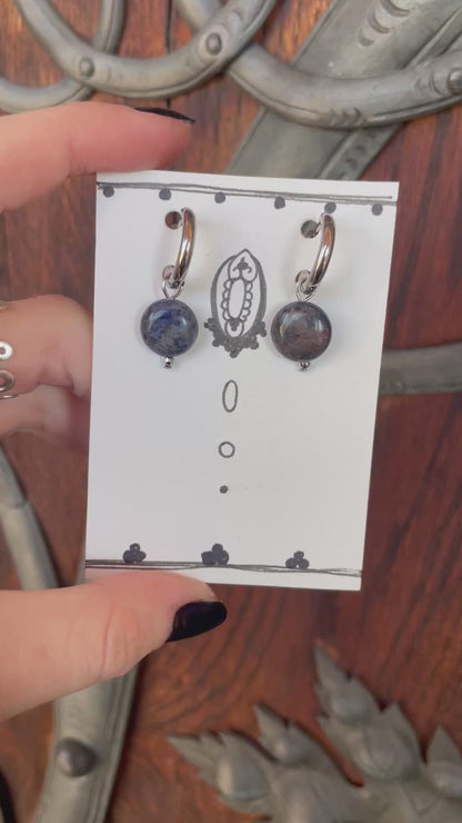 Blue Moon Earrings Silver