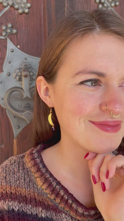 Luna Earrings Lapis Lazuli