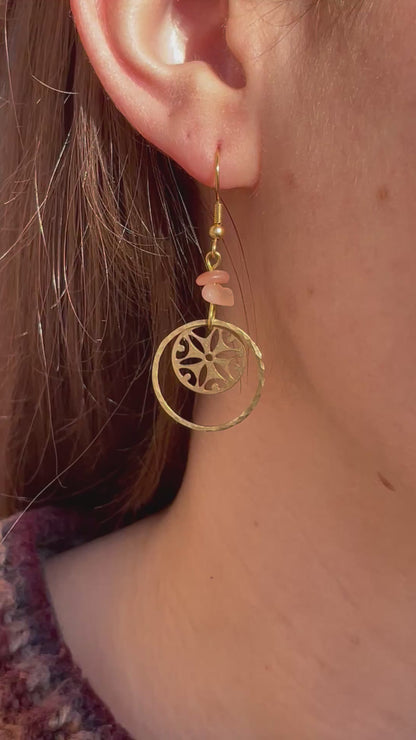 sun mandala earrings 